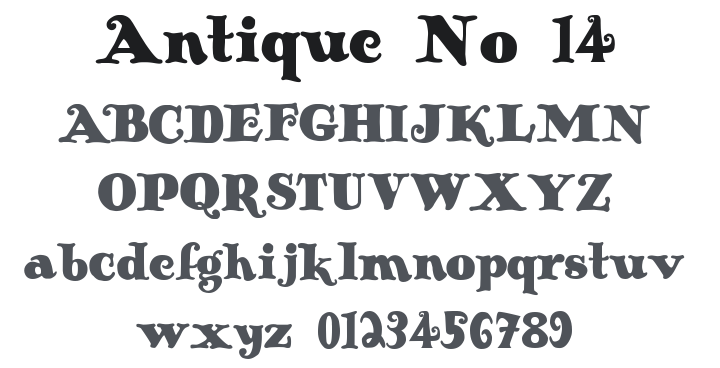 Antique No 14 Font
