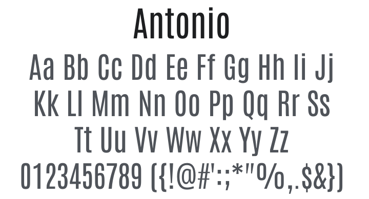 Antonio Font Family
