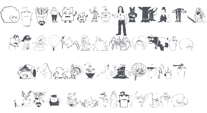 Aqua Teen Hunger Font