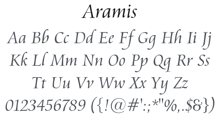 Aramis Font Family