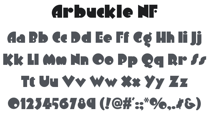 Arbuckle NF Font Family