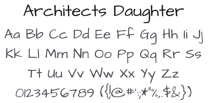 Architects Daughter Font