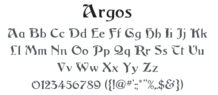 Argos Font