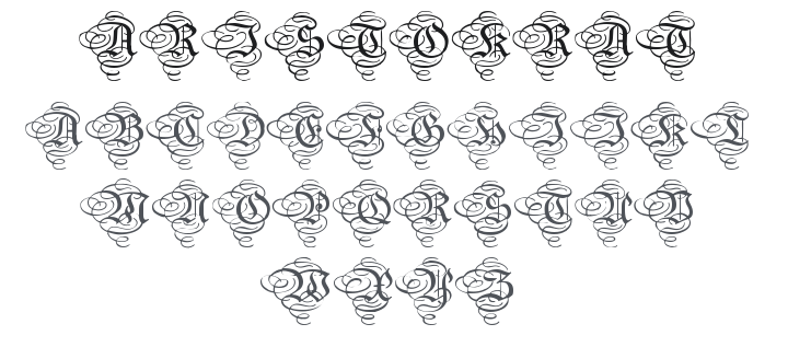 Aristokrat Zierbuchstaben Font