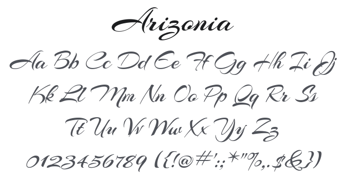 Arizonia Font