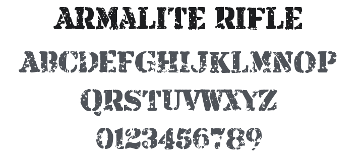 Armalite Rifle Font