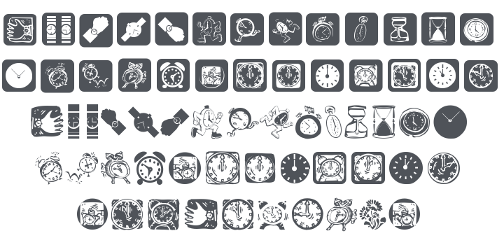 Around The Clock Font