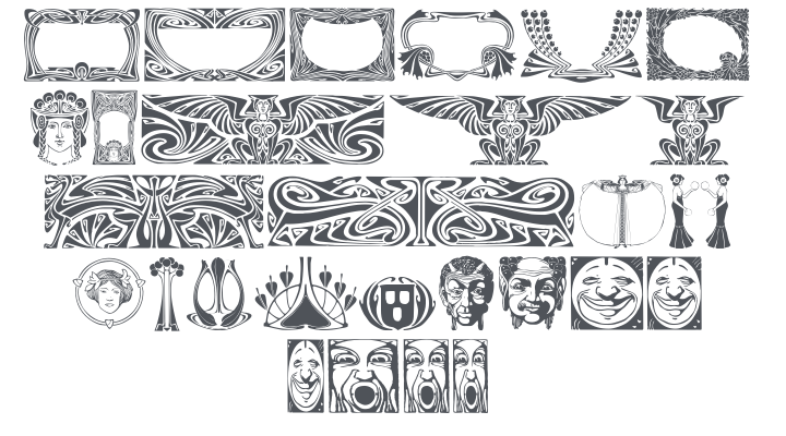 Art Noveau Headers Font