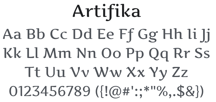 Artifika Font