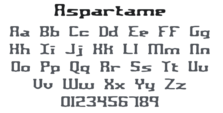 Aspartame Font