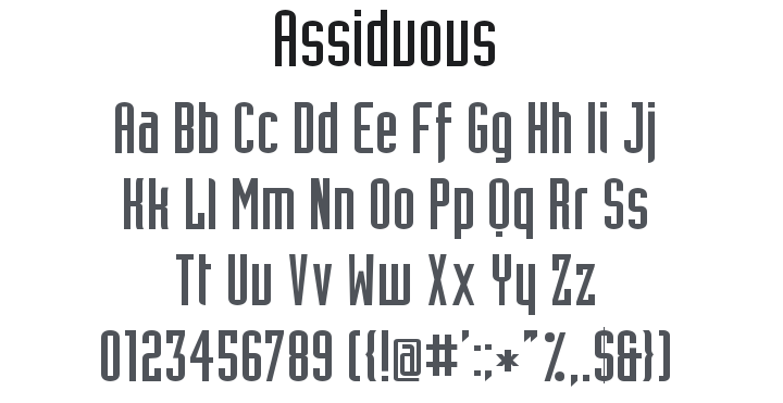 Assiduous Font Family