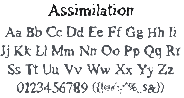 Assimilation Font