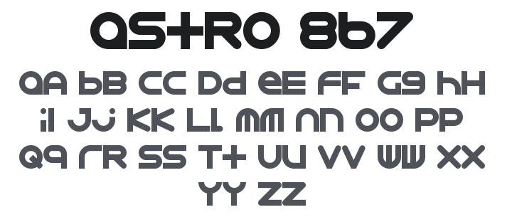 Astro 867 Font