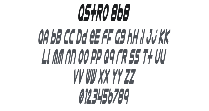 Astro 868 Font