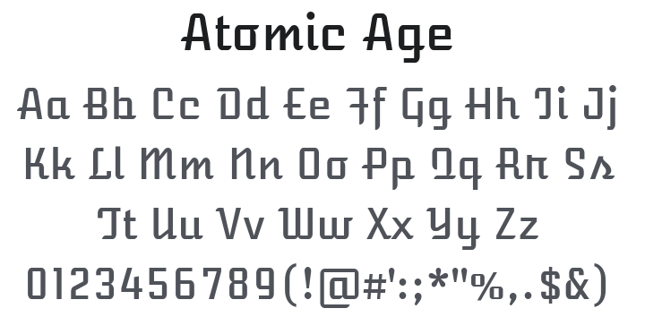Atomic Age Font