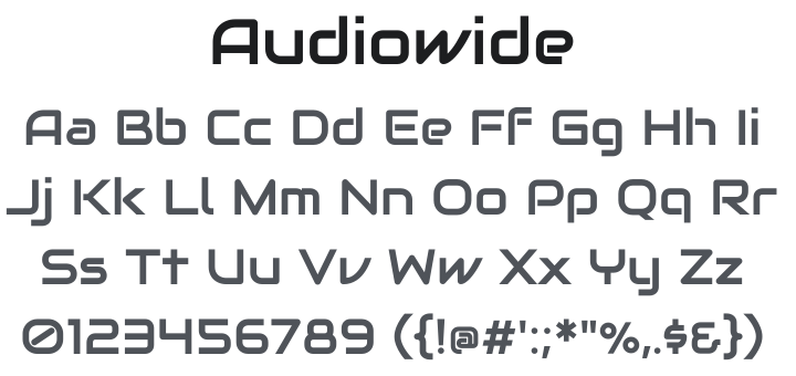 Audiowide Font