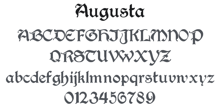 Augusta Font Family