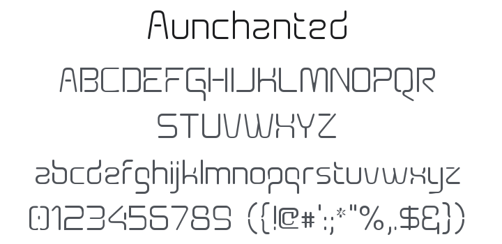 Aunchanted Font Family