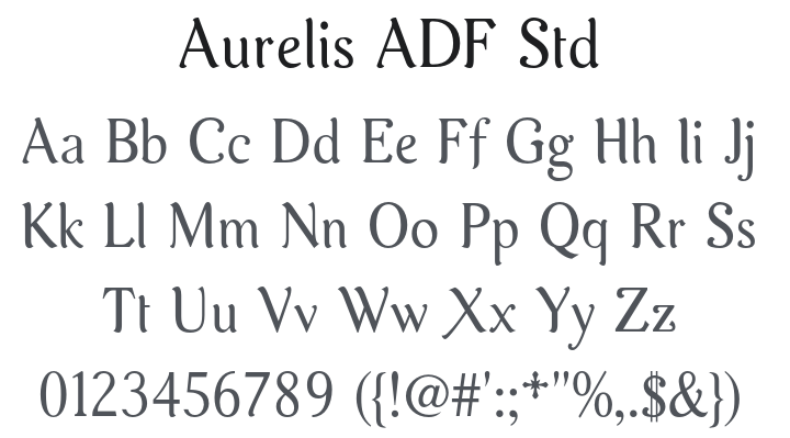 Aurelis ADF Std Font Family