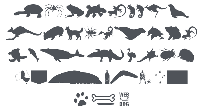 Aussie Icons Font