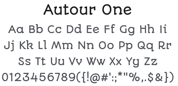 Autour One Font