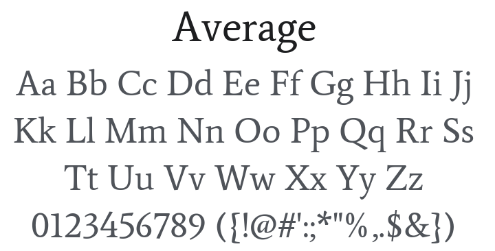 Average Font