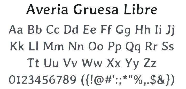Averia Gruesa Libre Font