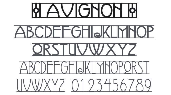 Avignon Font