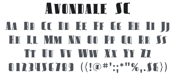 Avondale SC Font Family