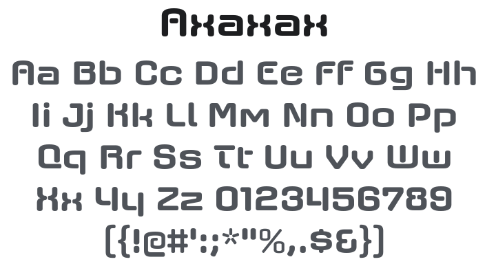 Axaxax Font
