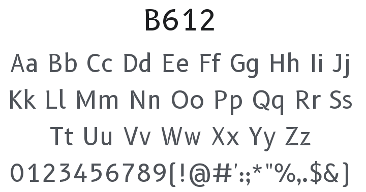 B612 Font Family