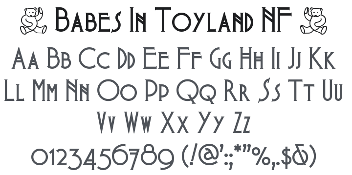 Babes In Toyland NF Font