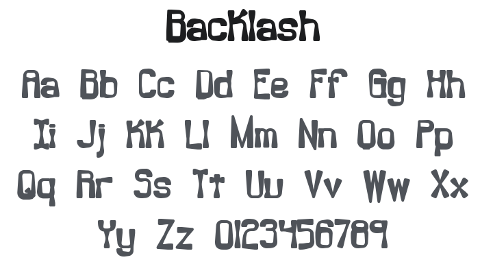 Backlash Font
