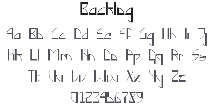 Backlog Font