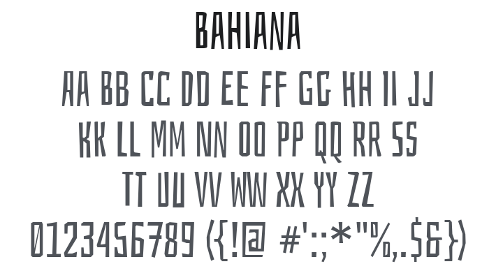 Bahiana Font