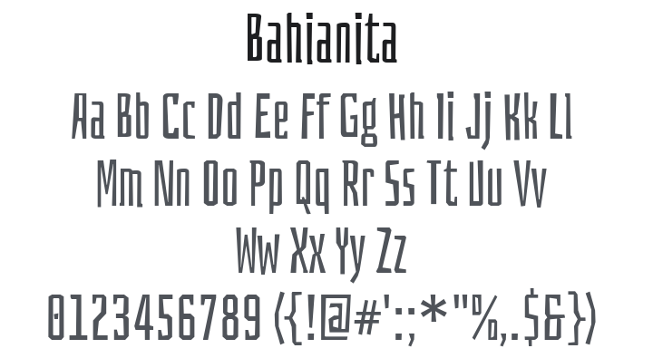 Bahianita Font
