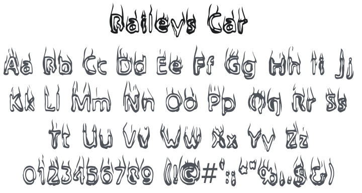 Baileys Car Font
