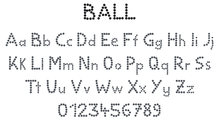 Ball Font