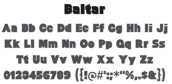 Baltar Font