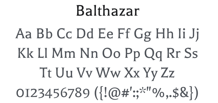Balthazar Font