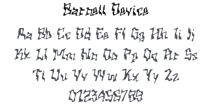 Barnett Device Font
