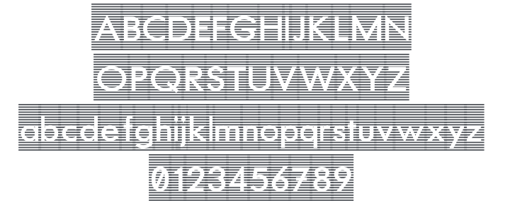 Barred Out Font