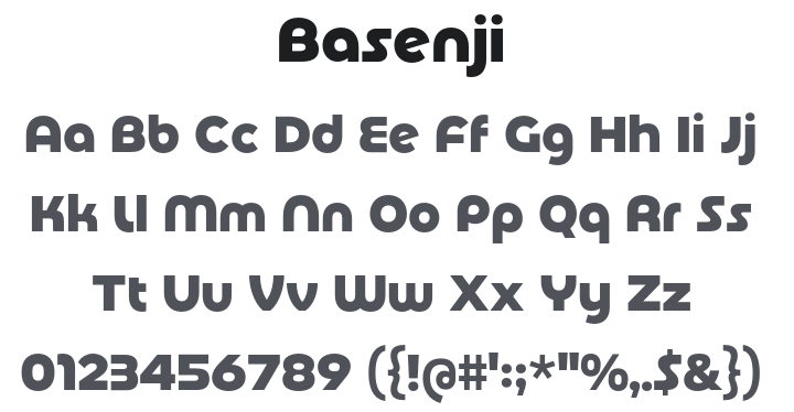 Basenji Font Family