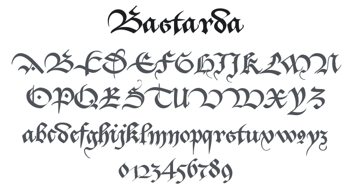 Bastarda Font Family
