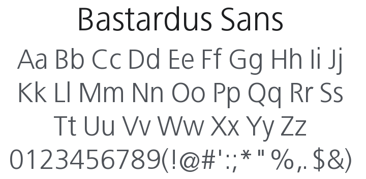 Bastardus Sans Font