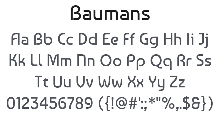 Baumans Font