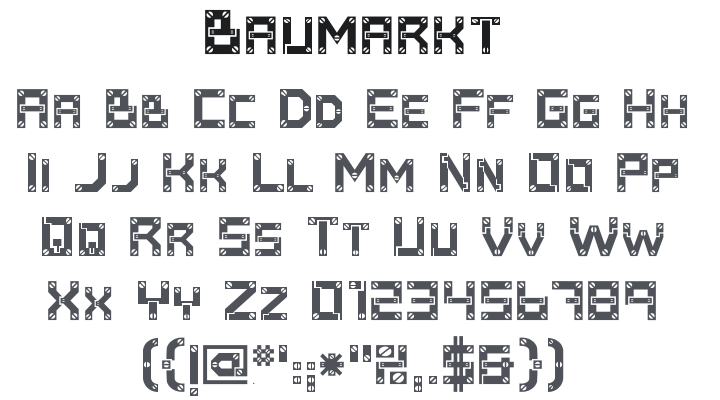 Baumarkt Font Family