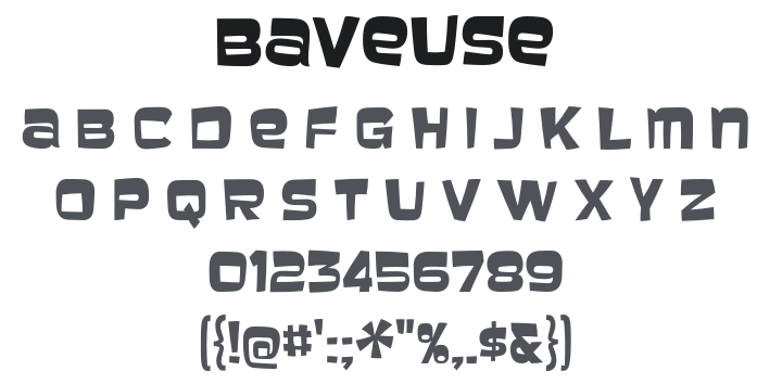 Baveuse Font Family