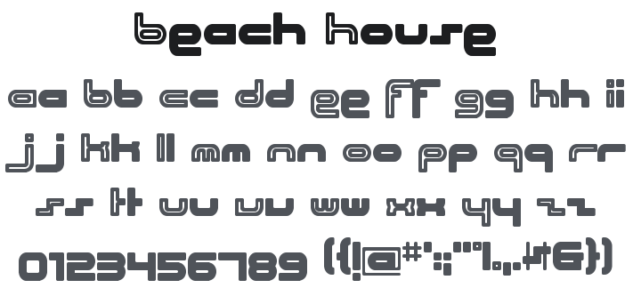 Beach House Font Family