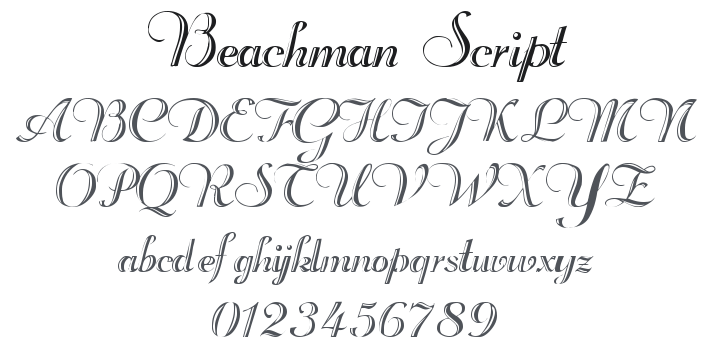 Beachman Script Font